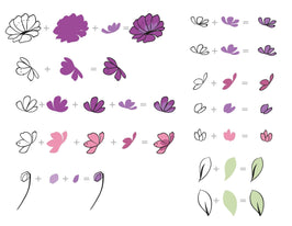 Altenew Clear Stamps Mini Blossoms Stamp Set