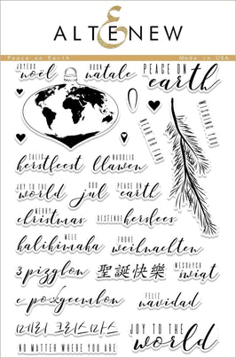 Photocentric Clear Stamps Peace on Earth Stamp Set