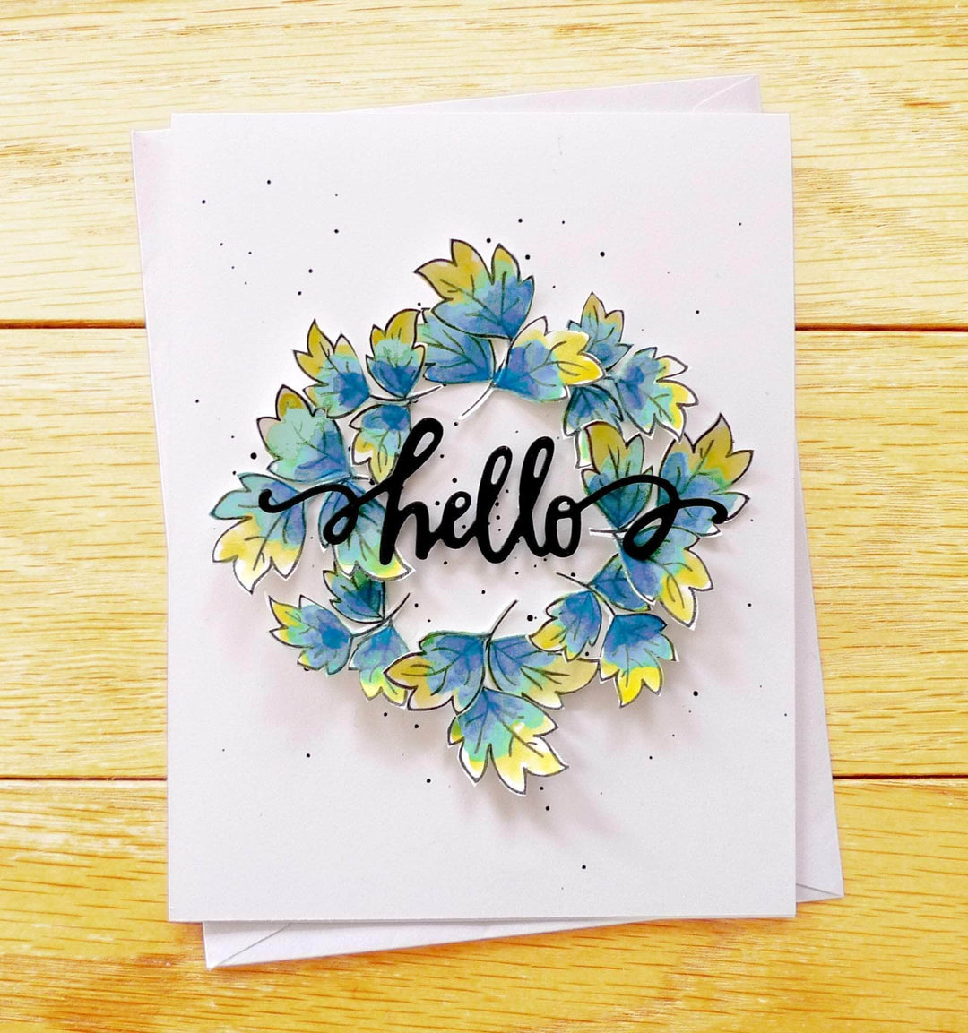Photocentric Clear Stamps Peony Scrolls Stamp Set