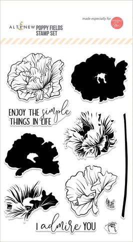 Photocentric Clear Stamps Poppy Fields Stamp Set