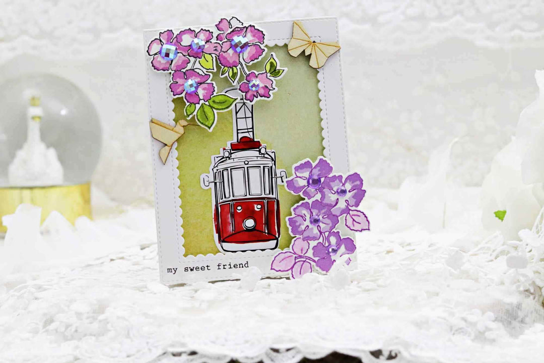 Photocentric Clear Stamps Ruffled Flowers Stamp Set