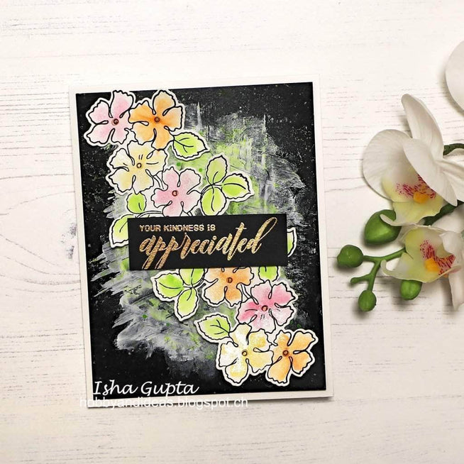 Photocentric Clear Stamps Ruffled Flowers Stamp Set
