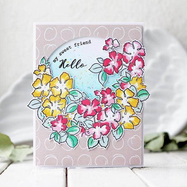 Photocentric Clear Stamps Ruffled Flowers Stamp Set
