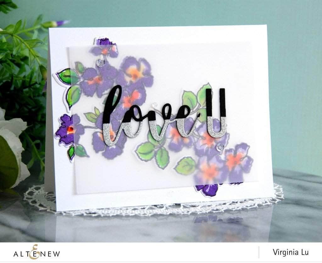 Photocentric Clear Stamps Ruffled Flowers Stamp Set