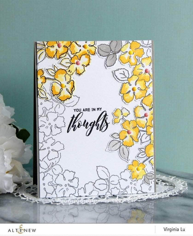 Photocentric Clear Stamps Ruffled Flowers Stamp Set