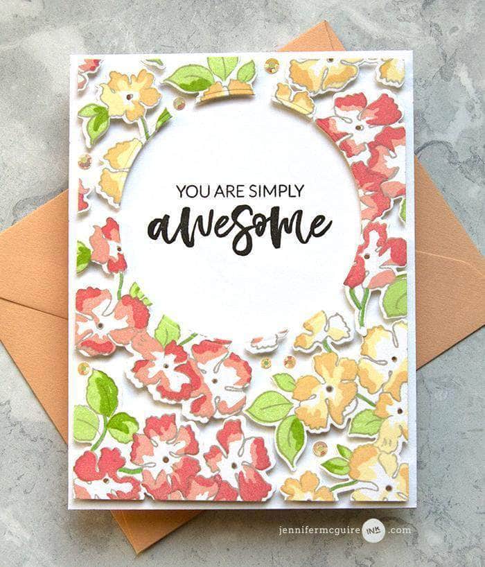 Photocentric Clear Stamps Ruffled Flowers Stamp Set