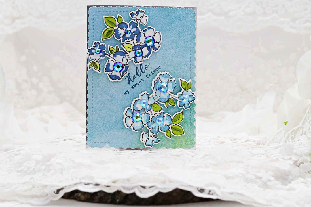 Photocentric Clear Stamps Ruffled Flowers Stamp Set