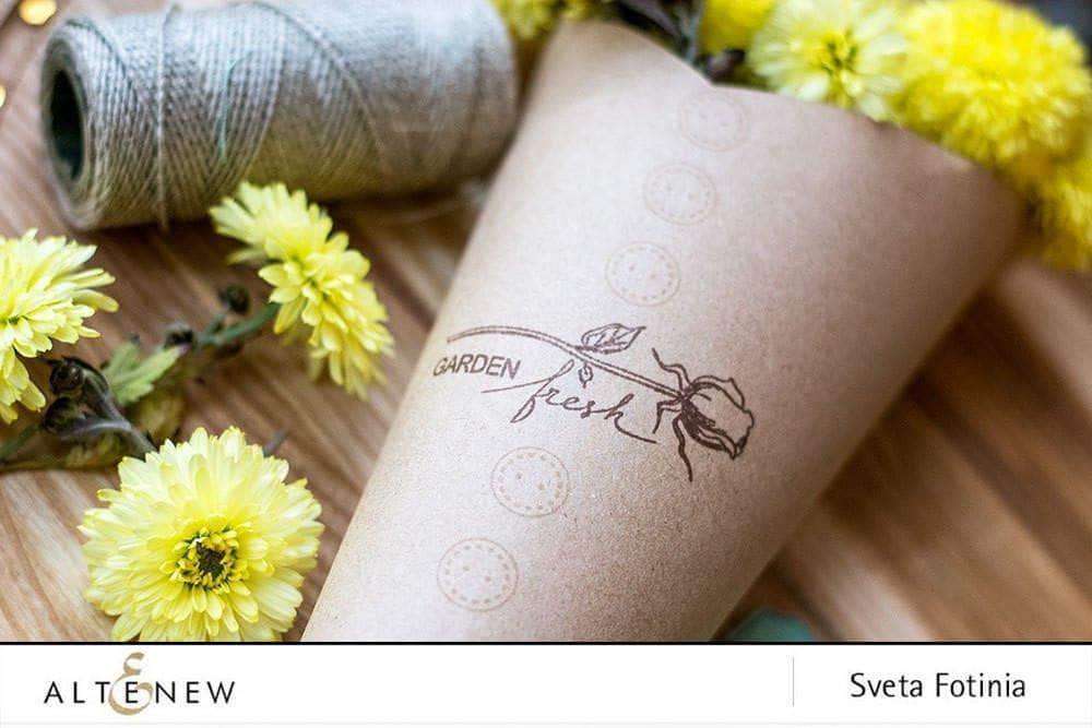 Altenew Clear Stamps Sewing Labels Stamp Set
