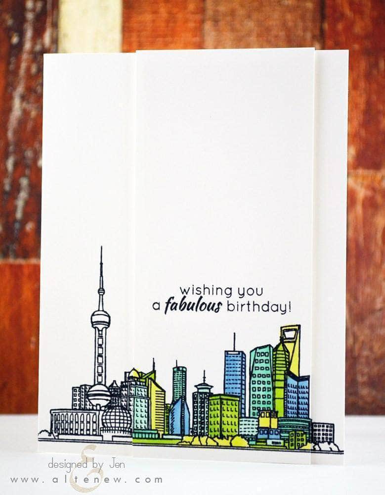 Photocentric Clear Stamps Sketchy Cities Abroad Stamp Set