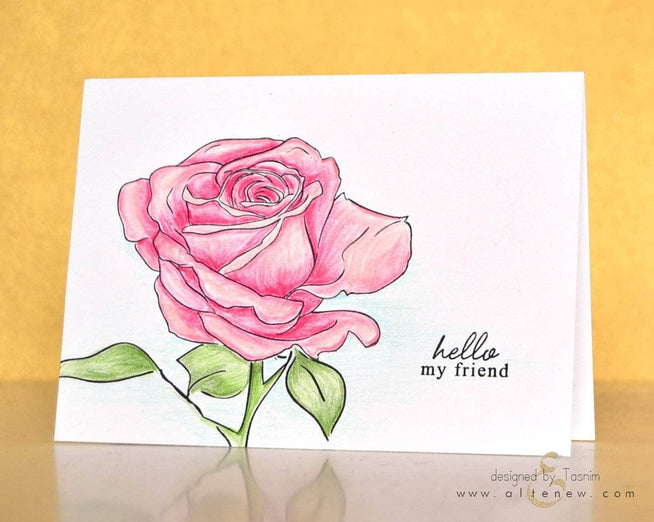 Altenew Clear Stamps Z - Sketchy Flowers Rose Stamp Set