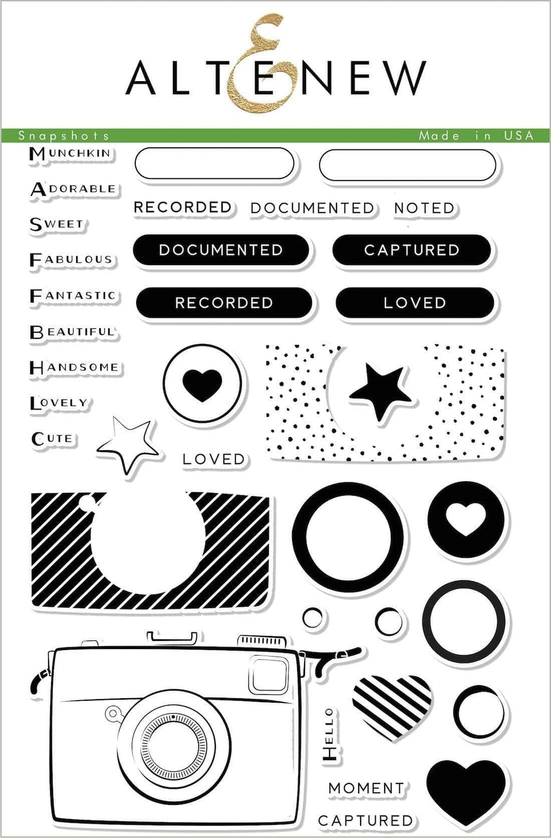 Photocentric Clear Stamps Snapshots Stamp Set