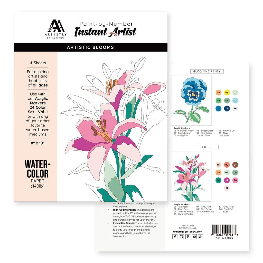 Instant Artist Paint-by-Numbers Bundle