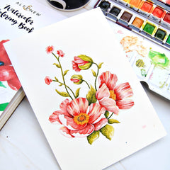 Kiaace Co. Ltd. Coloring Book Watercolor Coloring Book