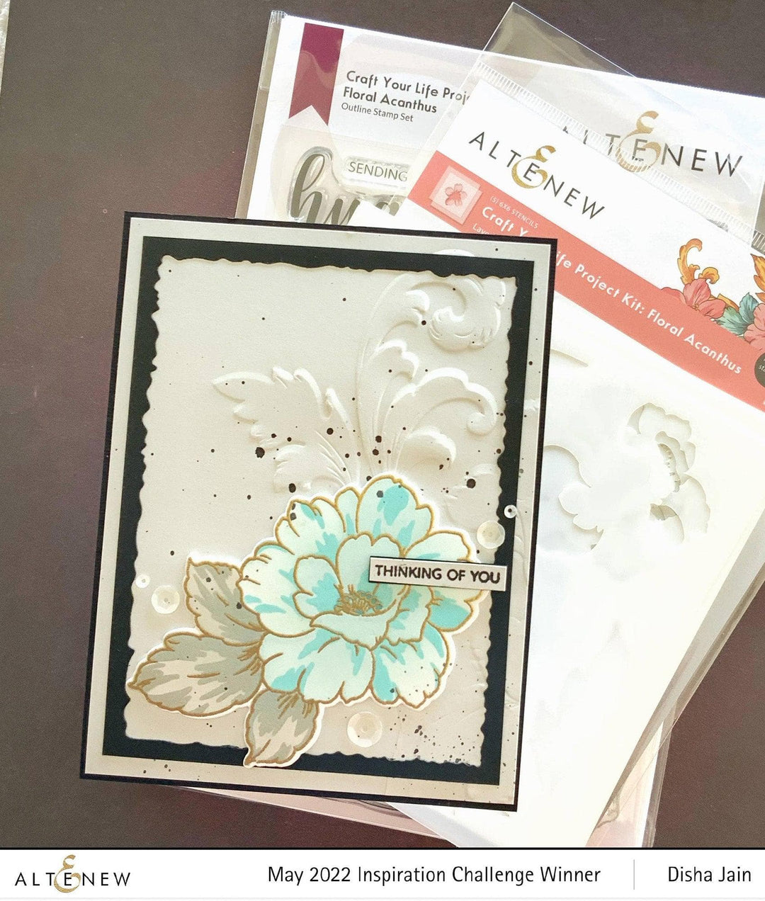 Altenew Craft Your Life Project Kit Craft Your Life Project Kit: Floral Acanthus & Add-on Layering Stencil Bundle