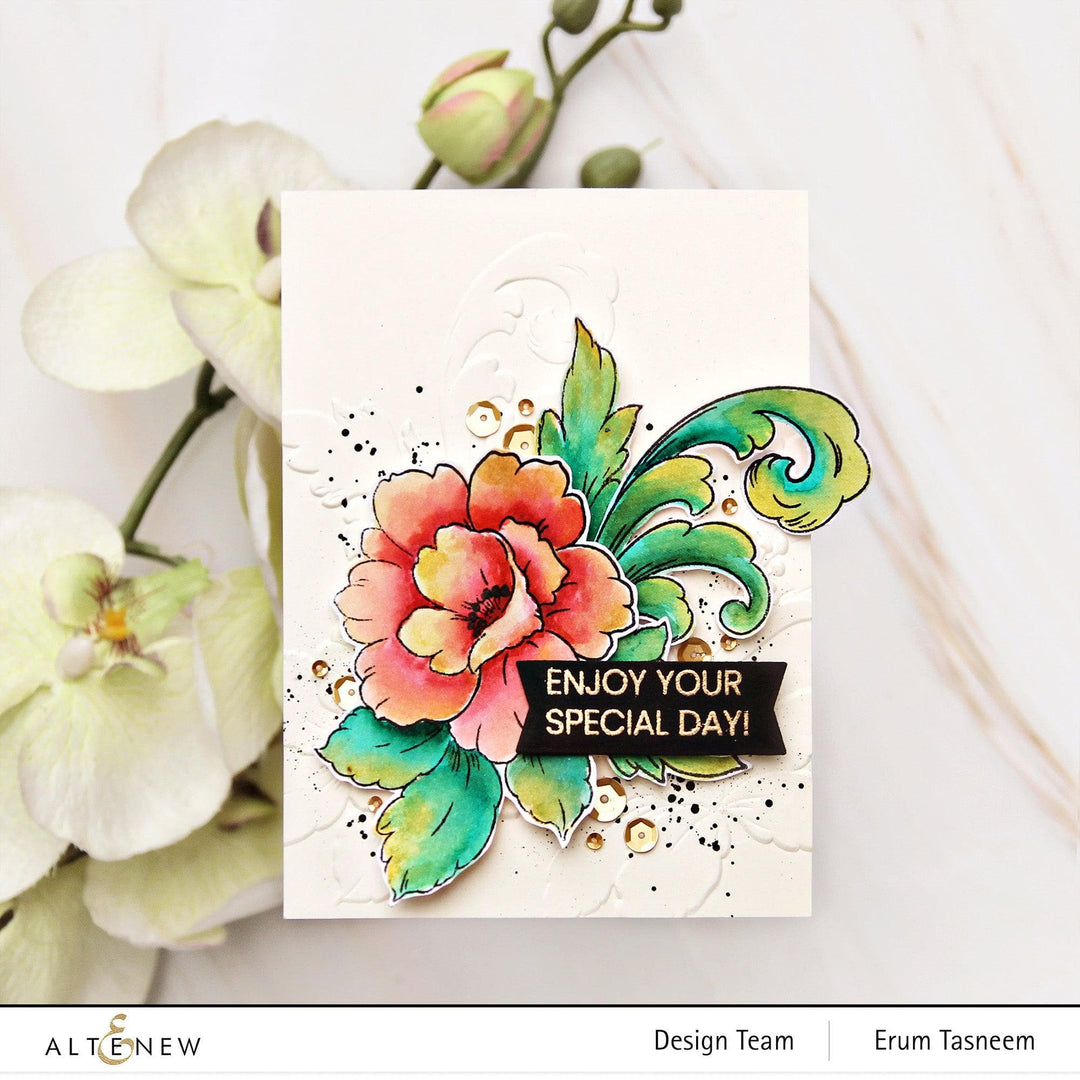 Altenew Craft Your Life Project Kit Craft Your Life Project Kit: Floral Acanthus & Add-on Layering Stencil Bundle