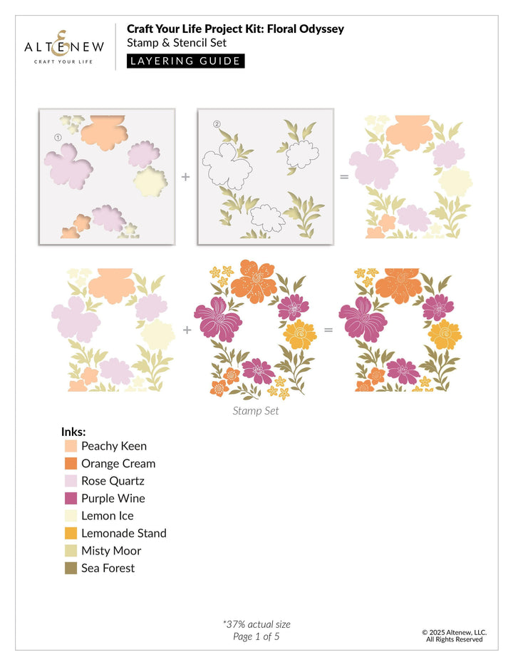Craft Your Life Project Kit: Floral Odyssey & Add-on Die Bundle