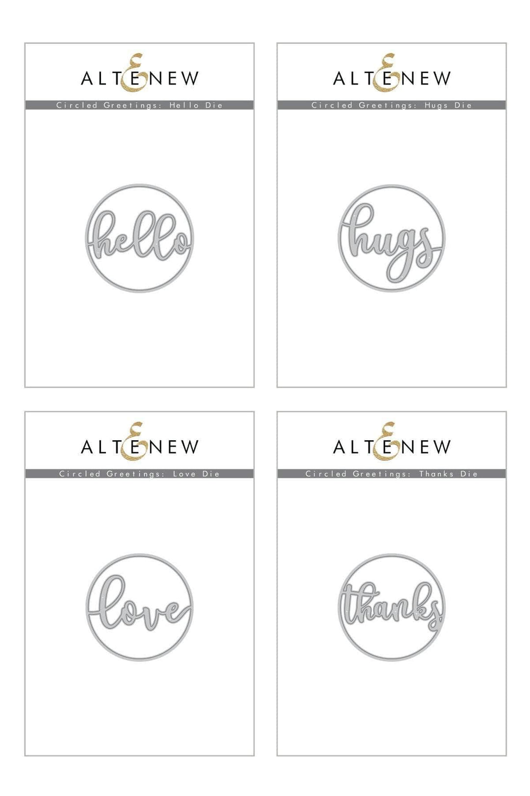 Altenew Die Bundle Circled Greetings Die Bundle