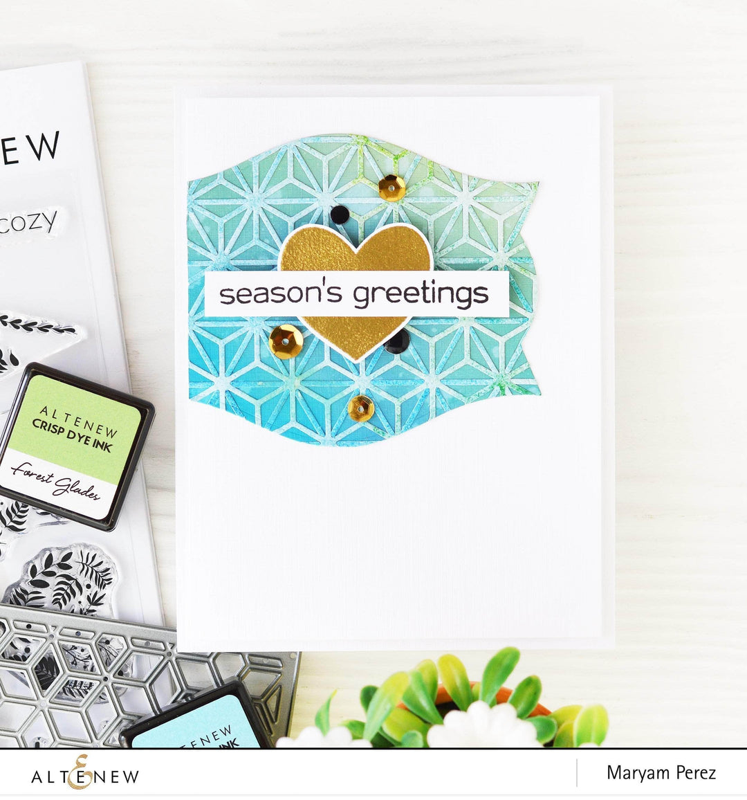 Altenew Die Bundle Layered Snowflake Stars Cover Die A & B Bundle