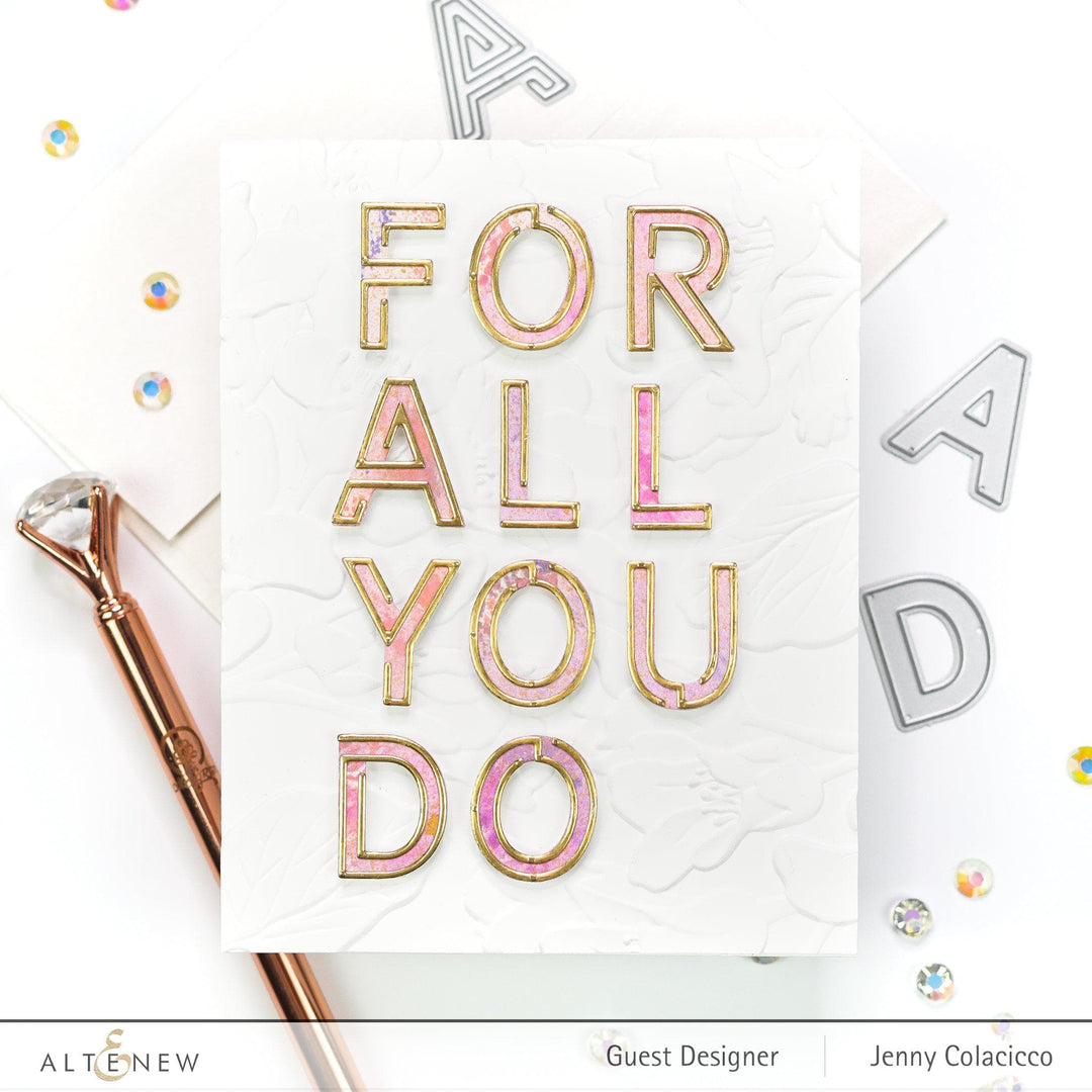 Altenew Die Bundle Linear Pathway Alpha Solid and Outline Die Bundle