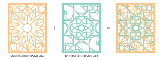 Altenew Die Bundle Layered Kaleidoscope Cover Die A & B Bundle