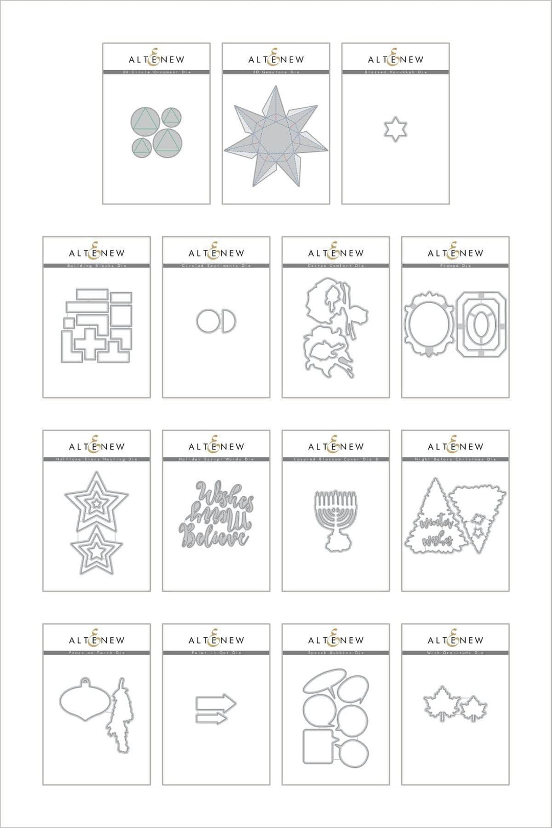 Altenew Die Bundle Tis the Season Die Bundle