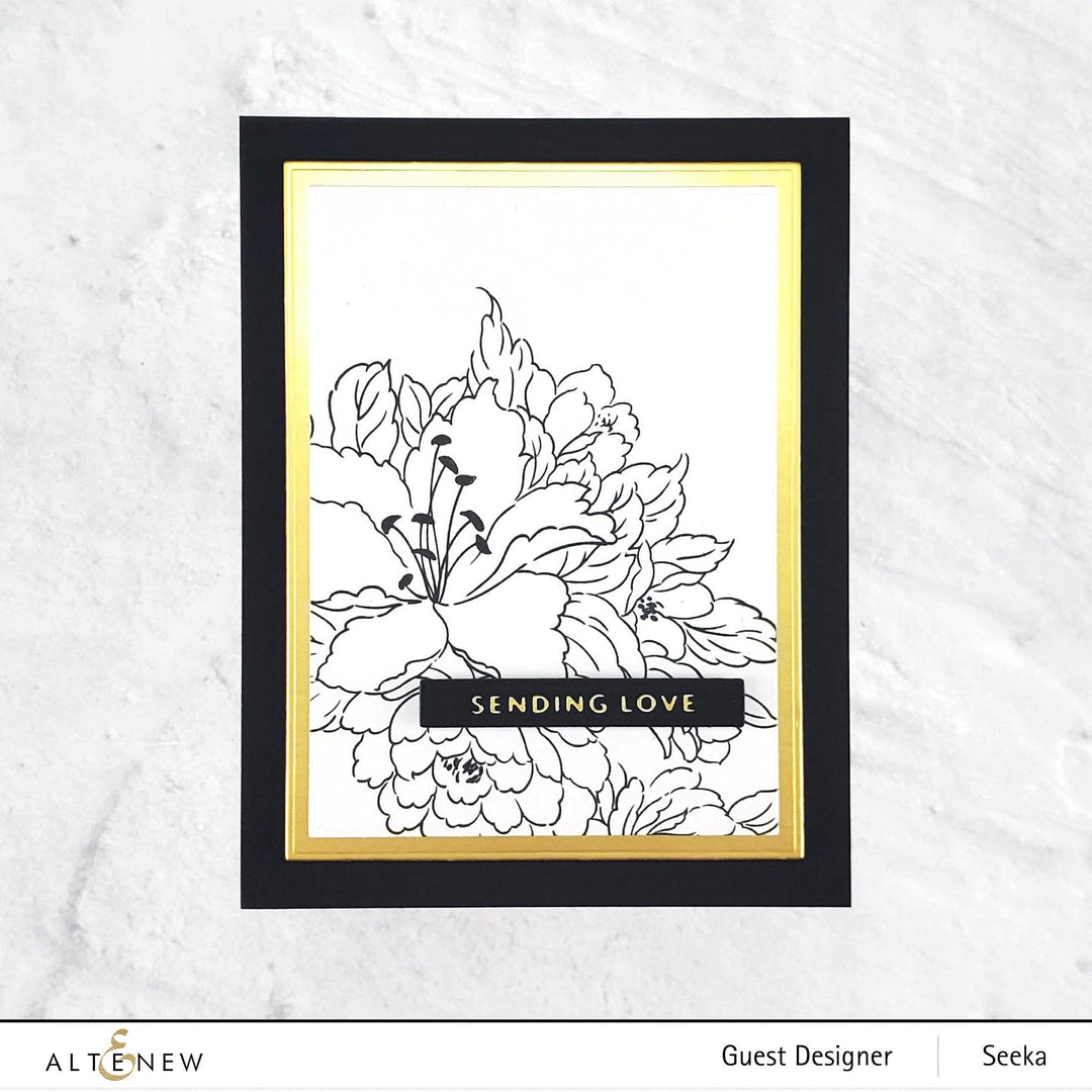 Altenew Die & Hot Foil Plate Bundle Essential Sentiments
