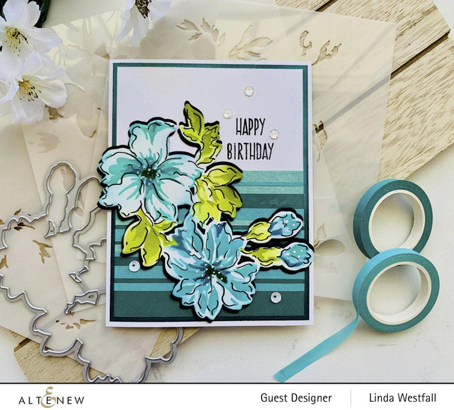 Altenew Die & Stencil Bundle Bitterroot Flower Layering Stencil & Die Bundle