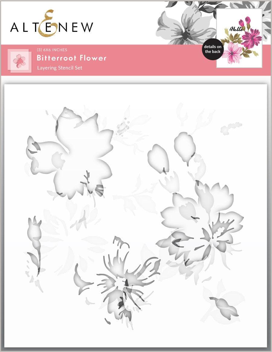 Altenew Die & Stencil Bundle Bitterroot Flower