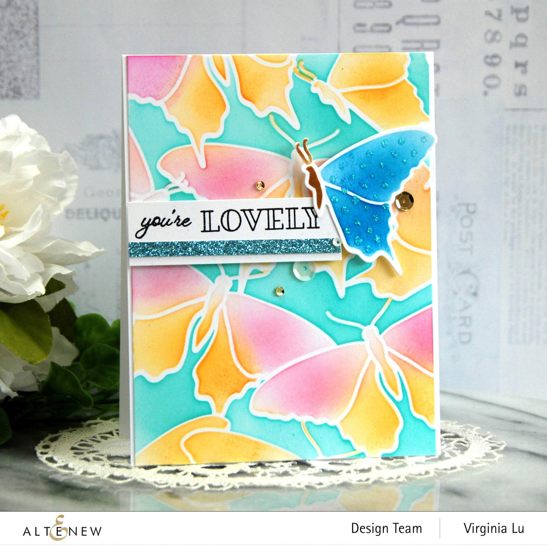 Altenew Die & Stencil Bundle Bountiful Butterflies Stencil & Die Bundle