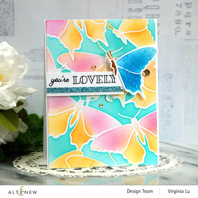 Altenew Die & Stencil Bundle Bountiful Butterflies Stencil & Die Bundle