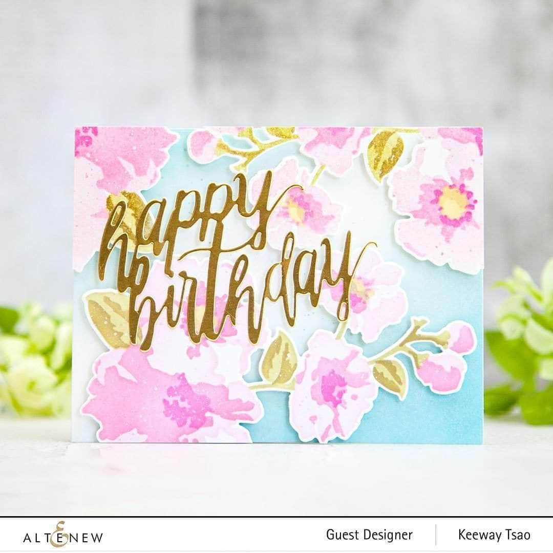 Altenew Die & Stencil Bundle Impressionist Bouquet Stencil & Die Bundle