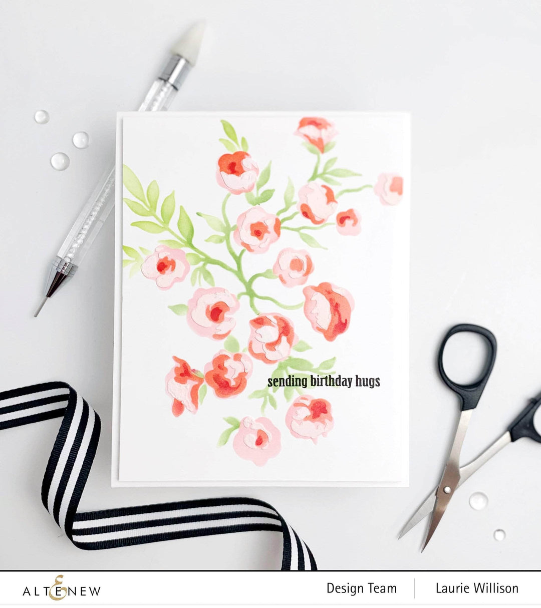Altenew Die & Stencil Bundle Meadow Bush Layering Stencil & Die Bundle