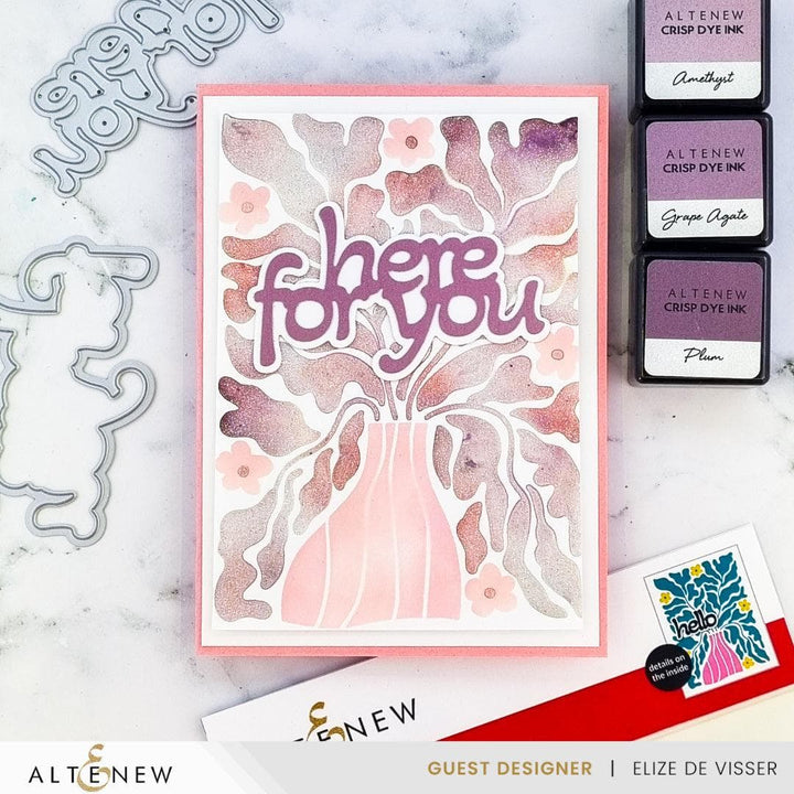 Altenew Die & Stencil Bundle Vase Art