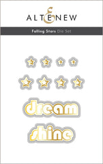 Altenew Die & Stencil & Hot Foil Plate Bundle Falling Stars