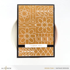 Altenew Die & Stencil & Hot Foil Plate & Enamel Elements Bundle Flower Shine