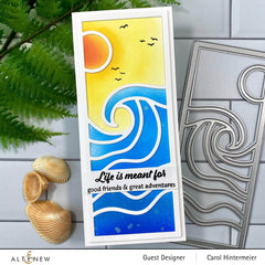 Part A-Glitz Art Craft Co.,LTD Dies Abstract Seascape Slim Cover Die