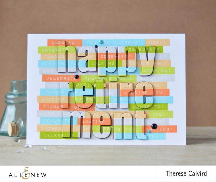 Part A-Glitz Art Craft Co.,LTD Dies Bold Alphabet Die Set