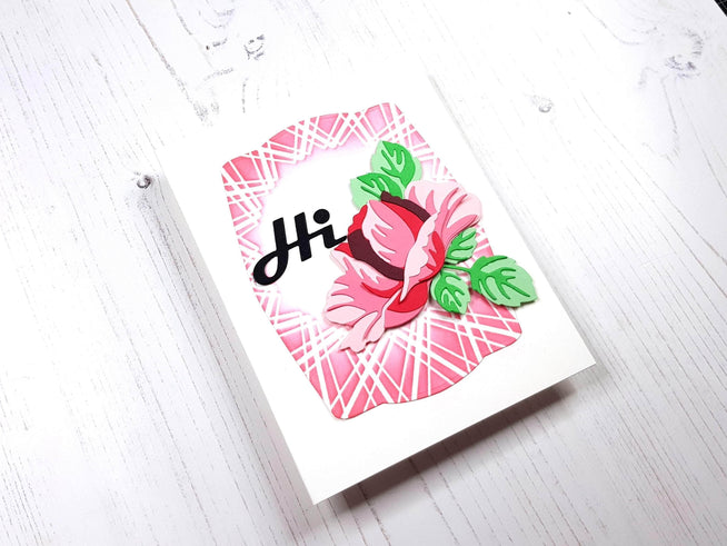 Part A-Glitz Art Craft Co.,LTD Dies Bold Greetings Die Set
