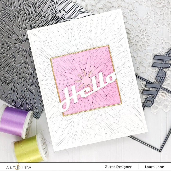 Part A-Glitz Art Craft Co.,LTD Dies Bold Greetings Die Set