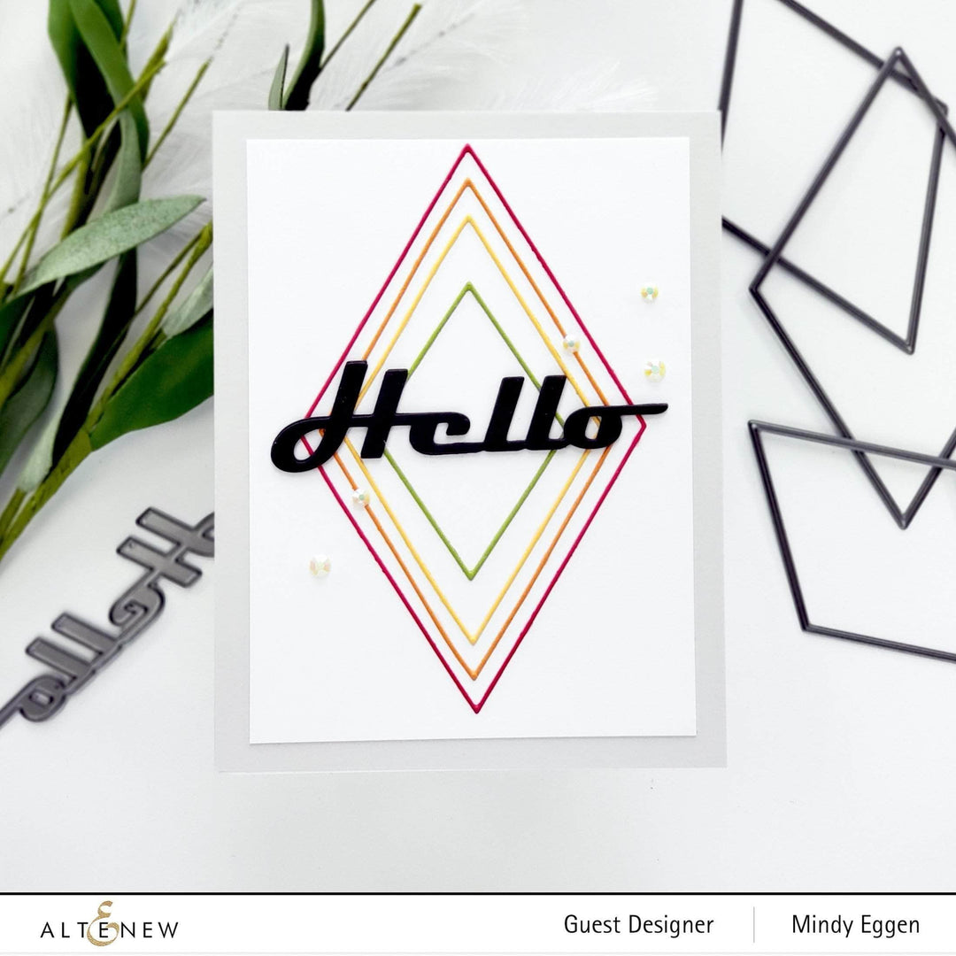 Part A-Glitz Art Craft Co.,LTD Dies Bold Greetings Die Set
