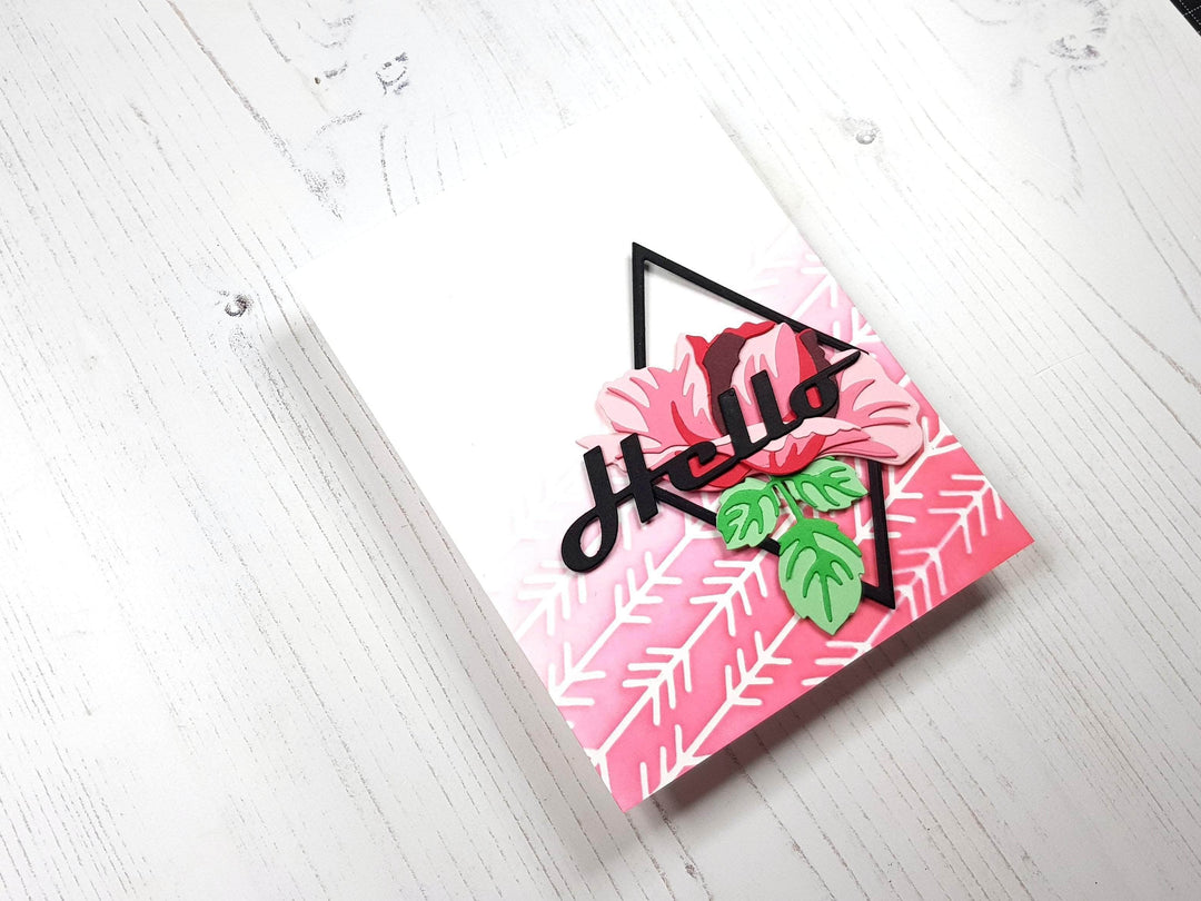 Part A-Glitz Art Craft Co.,LTD Dies Bold Greetings Die Set