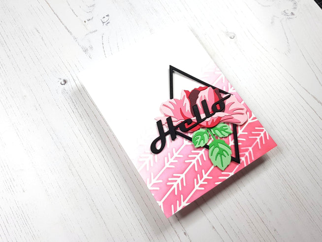 Part A-Glitz Art Craft Co.,LTD Dies Bold Greetings Die Set