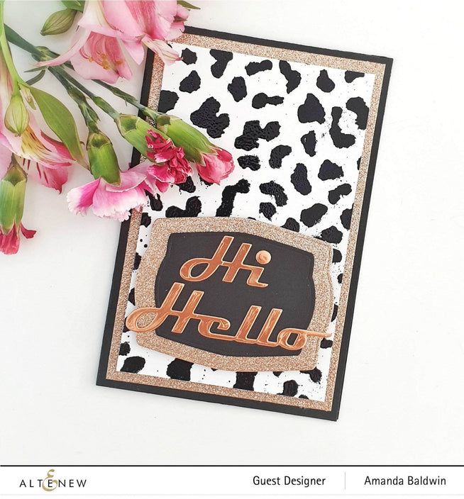 Part A-Glitz Art Craft Co.,LTD Dies Bold Greetings Die Set