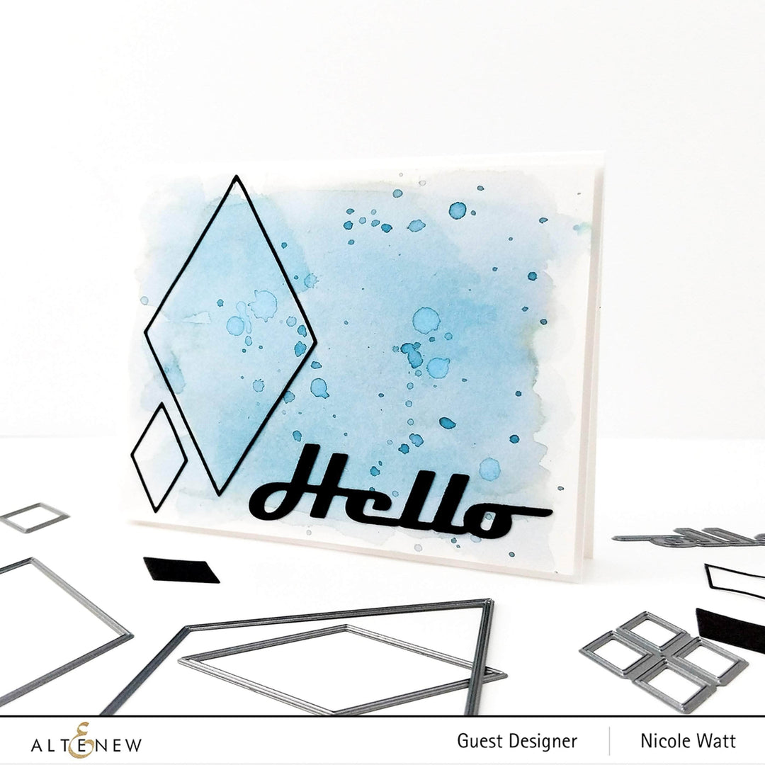 Part A-Glitz Art Craft Co.,LTD Dies Bold Greetings Die Set