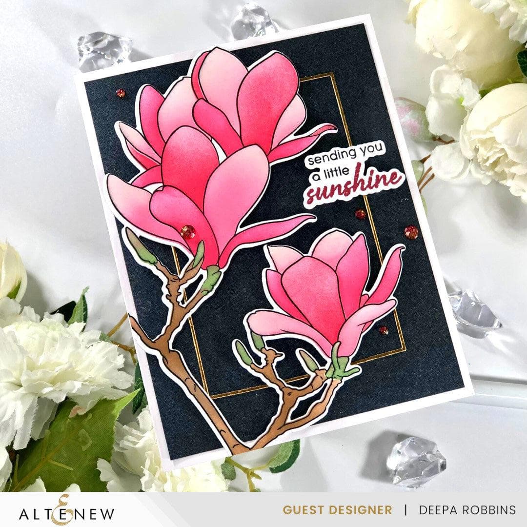 Part A-Glitz Art Craft Co.,LTD Dies Build-A-Garden: Blushing Magnolias Add-on Die Set