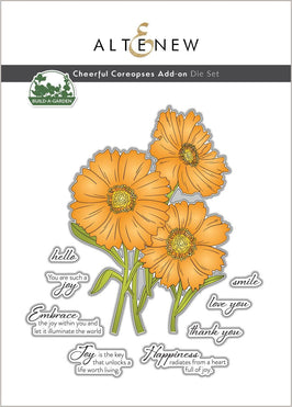 Part A-Glitz Art Craft Co.,LTD Dies Build-A-Garden: Cheerful Coreopses Add-on Die Set
