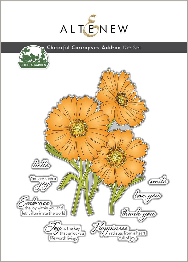 Part A-Glitz Art Craft Co.,LTD Dies Build-A-Garden: Cheerful Coreopses Add-on Die Set