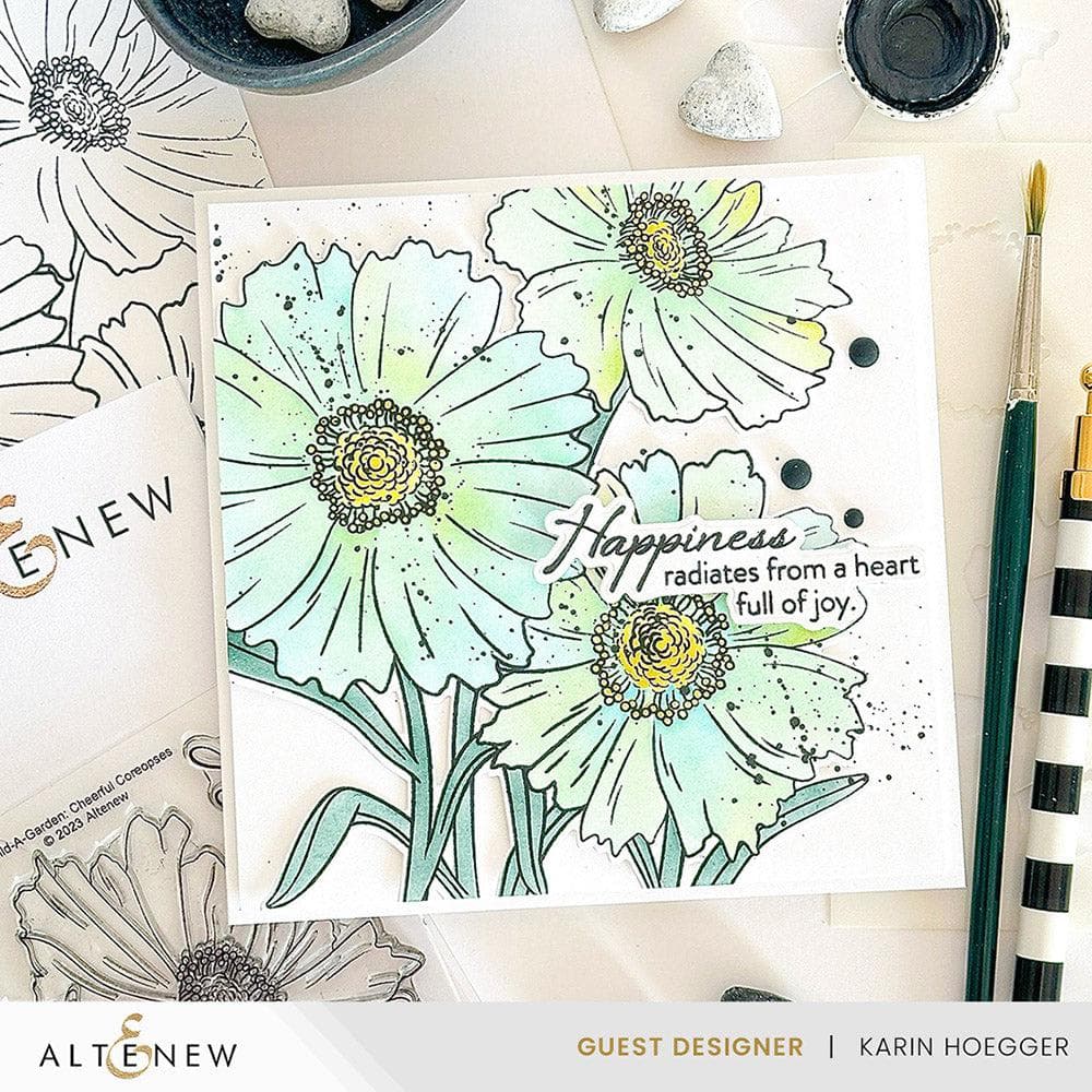 Part A-Glitz Art Craft Co.,LTD Dies Build-A-Garden: Cheerful Coreopses Add-on Die Set