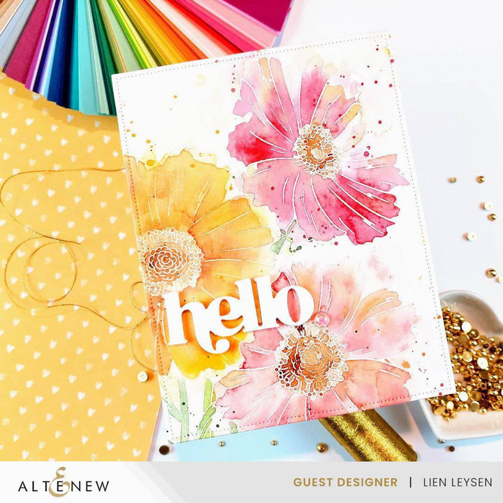 Part A-Glitz Art Craft Co.,LTD Dies Build-A-Garden: Cheerful Coreopses Add-on Die Set