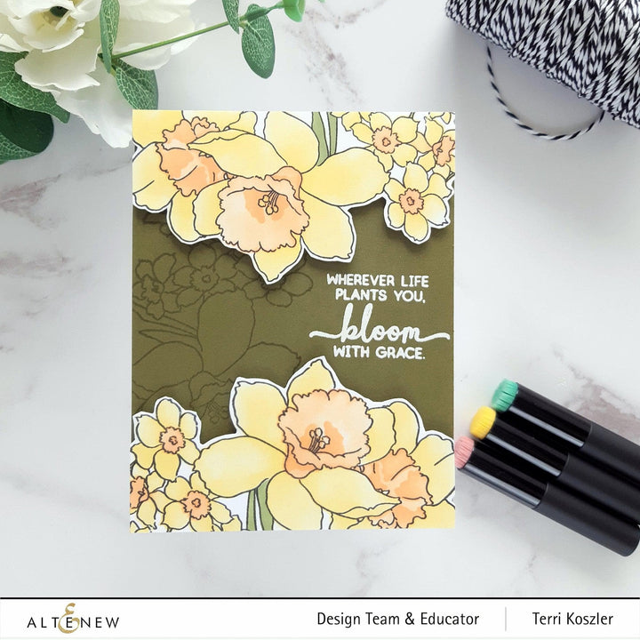 Part A-Glitz Art Craft Co.,LTD Dies Build-A-Garden: Daffodil Delight Add-on Die Set